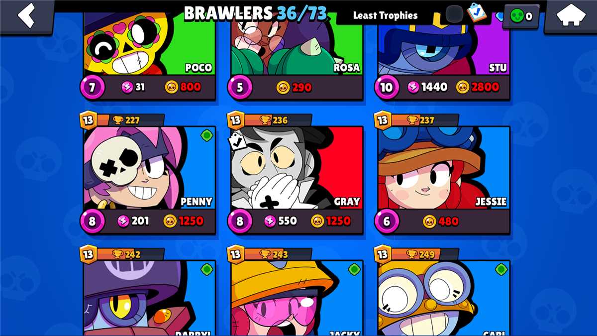 Game account sale Brawl Stars